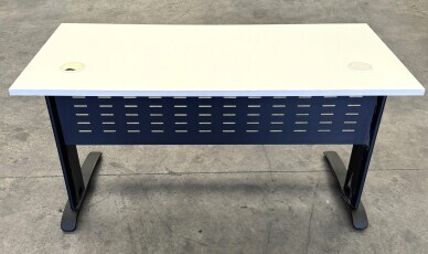 White Desk 1200mm/ Modesty Panel