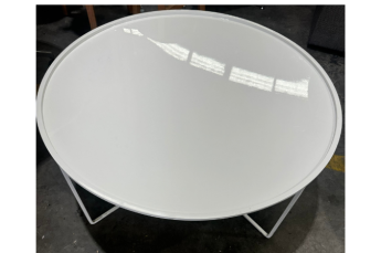 White Large Coffee Table (Metal)