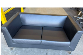 Two Seater Black Lounge