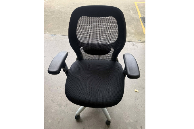 Black Task Chair with Lumbar Support