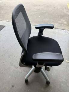 Black Task Chair with Lumbar Support