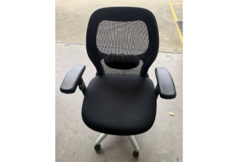 Black Task Chair with Lumbar Support