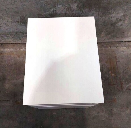 White 3 Draw Pedestal 400mm
