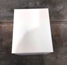 White 3 Draw Pedestal 400mm