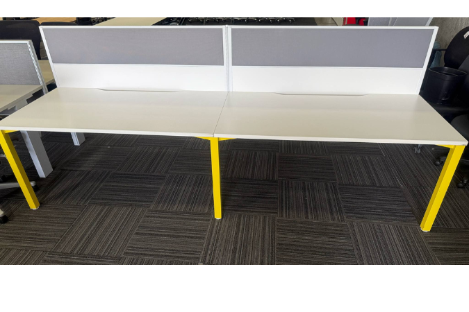 Vibrant 4 Person Workstation 1500mm