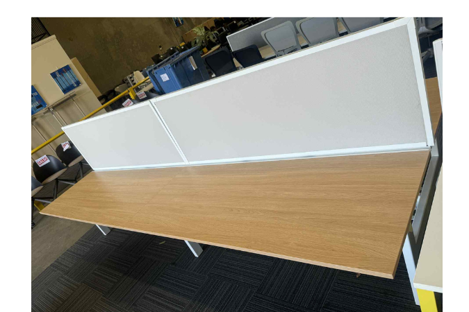 Schiavello Beech 4 Person Workstation 1800mm