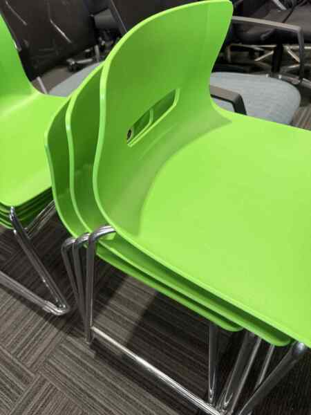 Casper Lime Stool- stackable