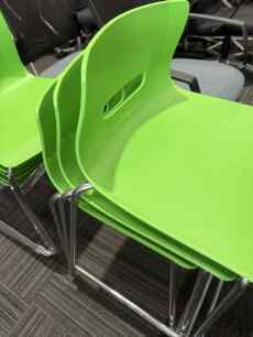 Casper Lime Stool- stackable