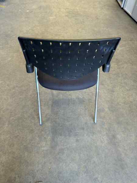 Black Stackable Waiting Room Chair