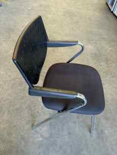Black Stackable Waiting Room Chair