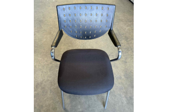 Black Stackable Waiting Room Chair