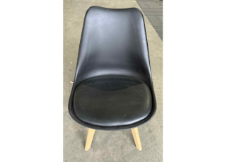 Black Cafe Chair- wooden legs