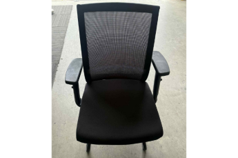 Black Sled Chair/lumbar