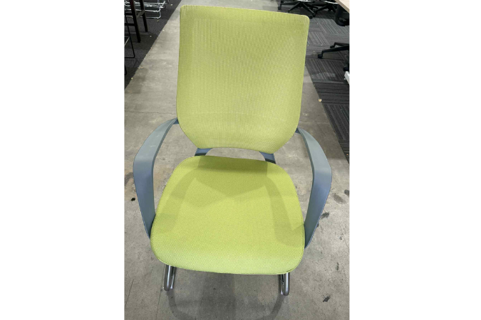Lime Sled Chair