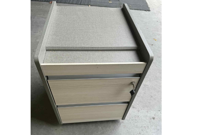 Olive/Beech 2 Draw Pedestal