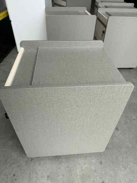 Olive/Beech 2 Draw Pedestal