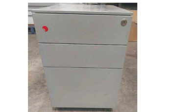 Grey Three Door Pedestal