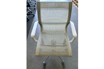 Ivory Mesh Chair/arms (NEW)