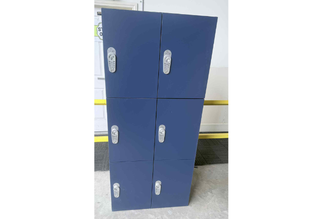 6 Box Combination Lockers