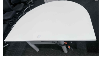 Schiavello 1/2 Oval Electric Desk 1200mm