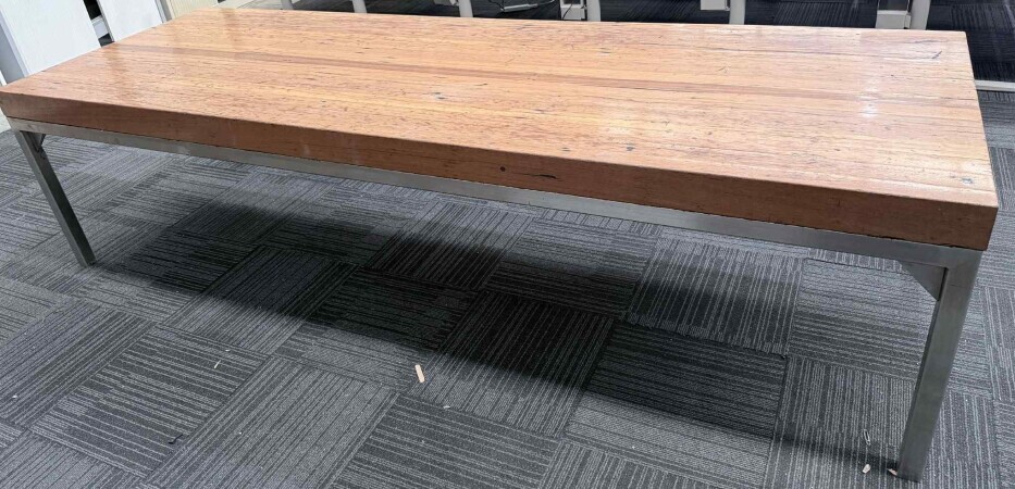 Iron Bark-stainless Table with Stools