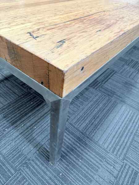 Iron Bark-stainless Table with Stools