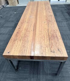 Iron Bark-stainless Table with Stools