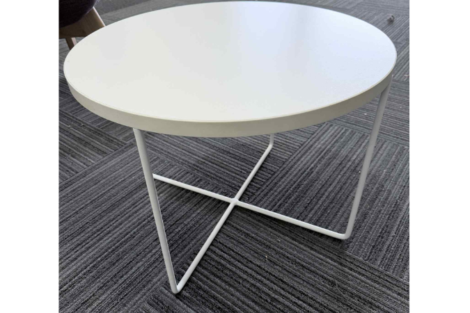 Round White Coffee Table
