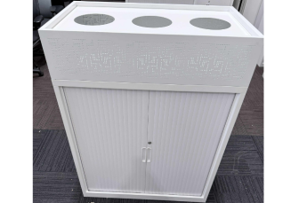 White Tambours 900mm with Planter Box