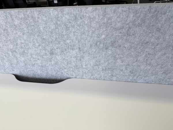 White 2 Person Workstation 1800mm