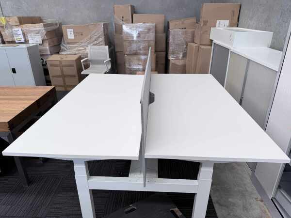 Electric Height Adjust 2 Person Workstation 1800mm