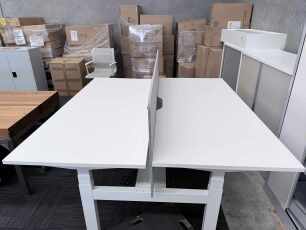 Electric Height Adjust 2 Person Workstation 1800mm