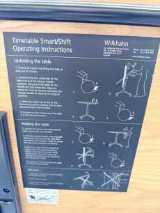 Wilkhan Timetable Desk 1800mm- Portable